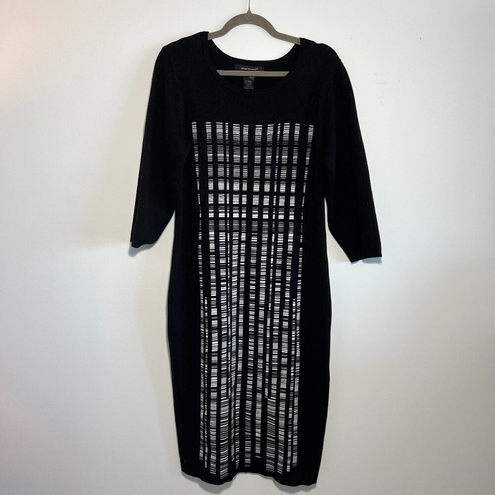 Ashley Stewart Knit Dress. Black/white. Size 18/20W